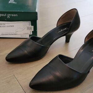Paul Green Julia Black Leather Pump
